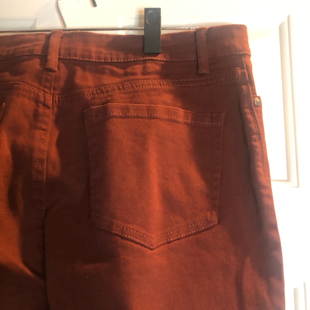Gloria Vanderbilt Women's Red Brick Straight Leg Pants - Picture 7 of 8